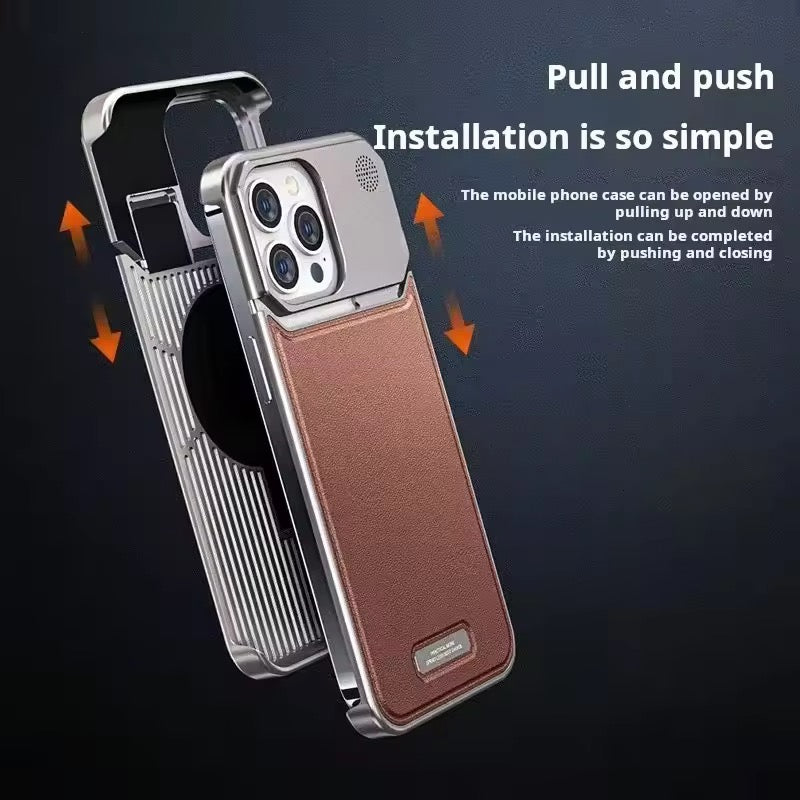 Premium Leather Aluminum Magsafe Pre-Order Allloy Aromatherapy iPhone Metal Case