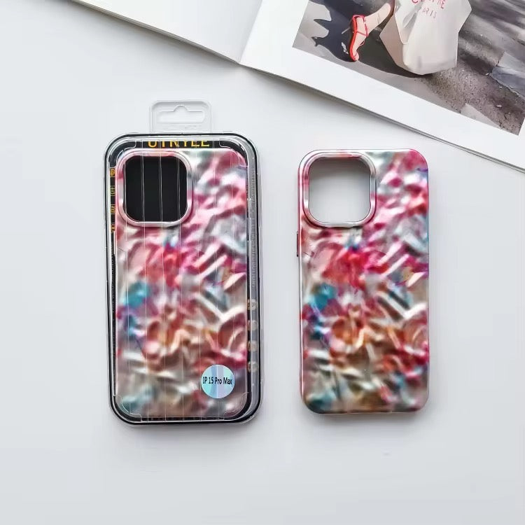 Glossy Marble Textured iPhone Soft Silicone Case