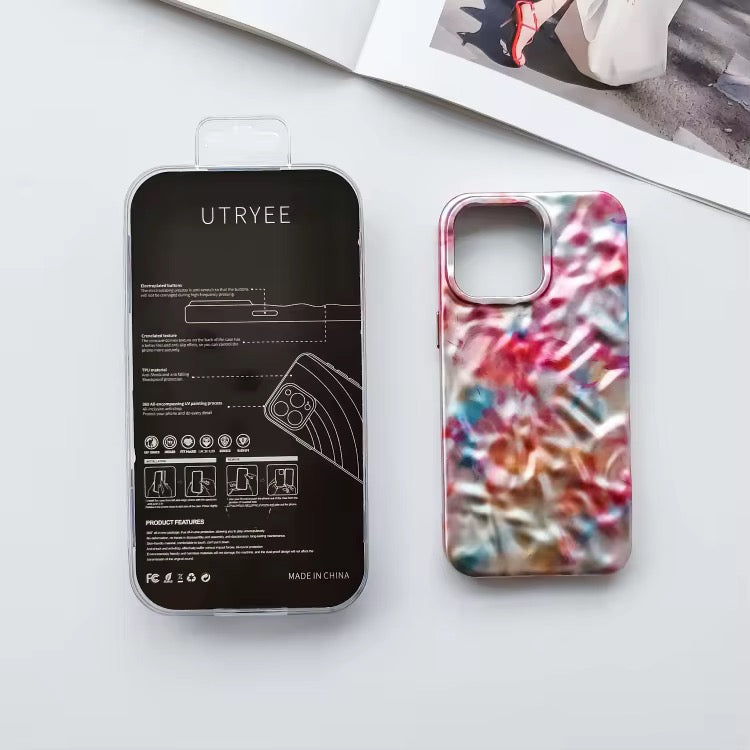 Glossy Marble Textured iPhone Soft Silicone Case