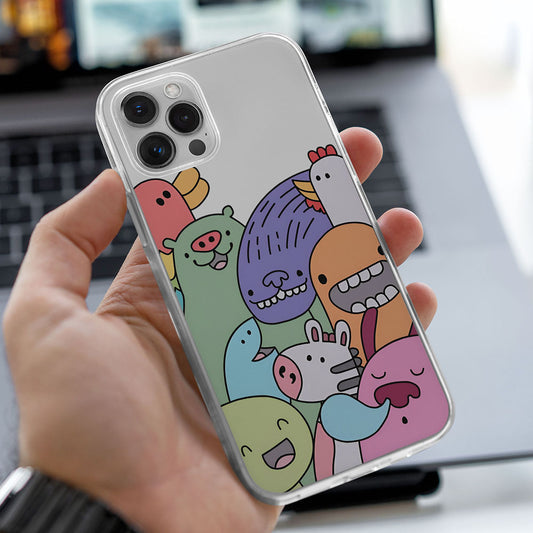 Cartoon Character Transparent Custom Slim Soft Cases