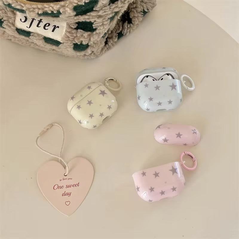 Subtle Candy Stars Airpod Pre-Order Case With Round Ring