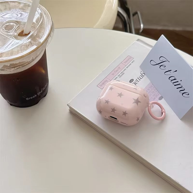 Subtle Candy Stars Airpod Pre-Order Case With Round Ring