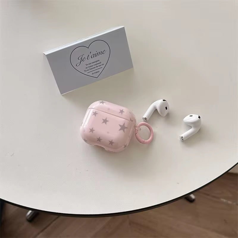 Subtle Candy Stars Airpod Pre-Order Case With Round Ring