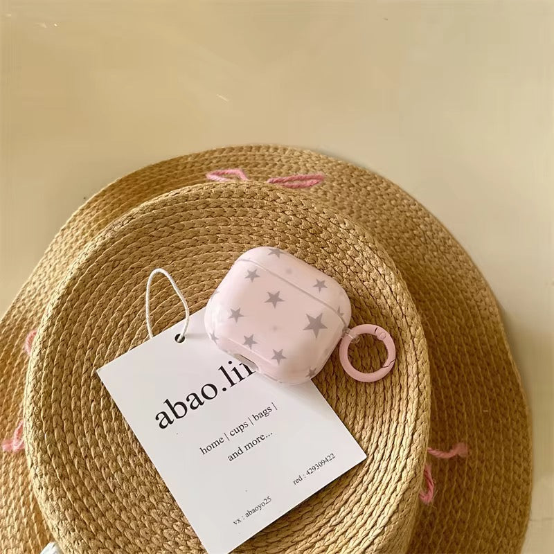 Subtle Candy Stars Airpod Pre-Order Case With Round Ring