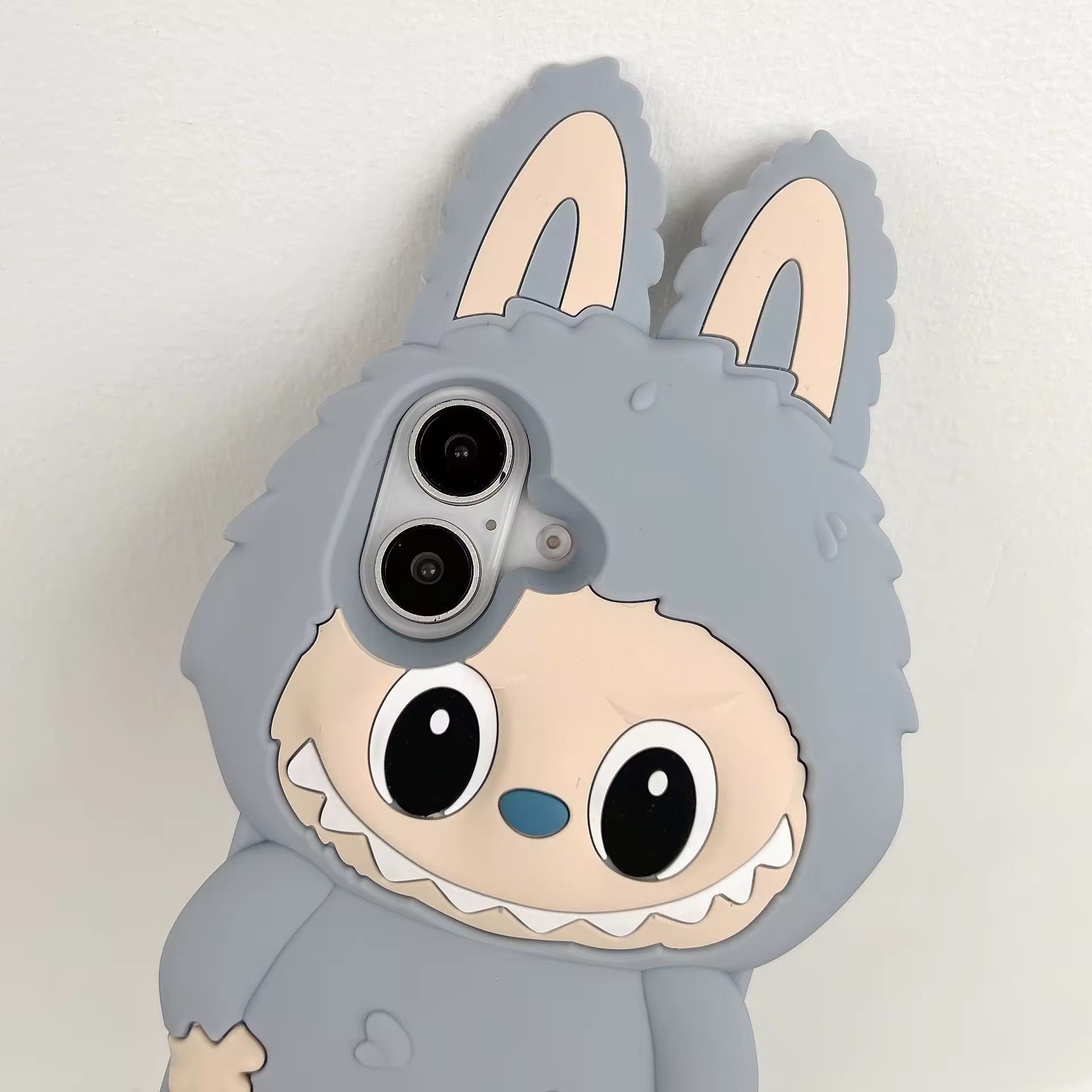 3D Labubu Trending Shockproof Rubber Silicone iPhone Case