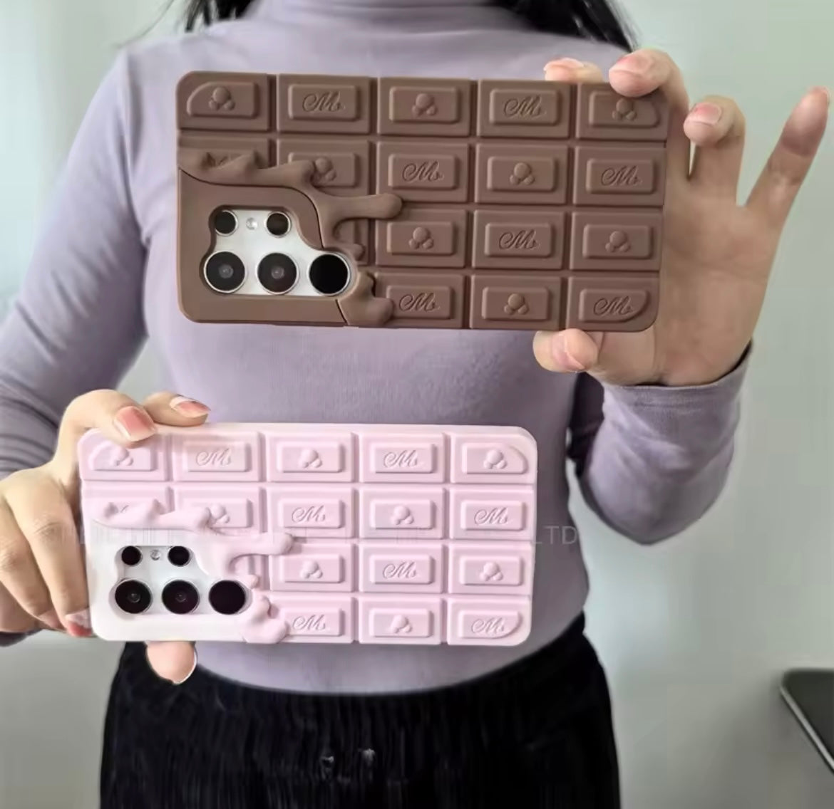 Samsung Brown 3D Cute Pre-Order Chocolate Keyboard Rubber Silicone Case