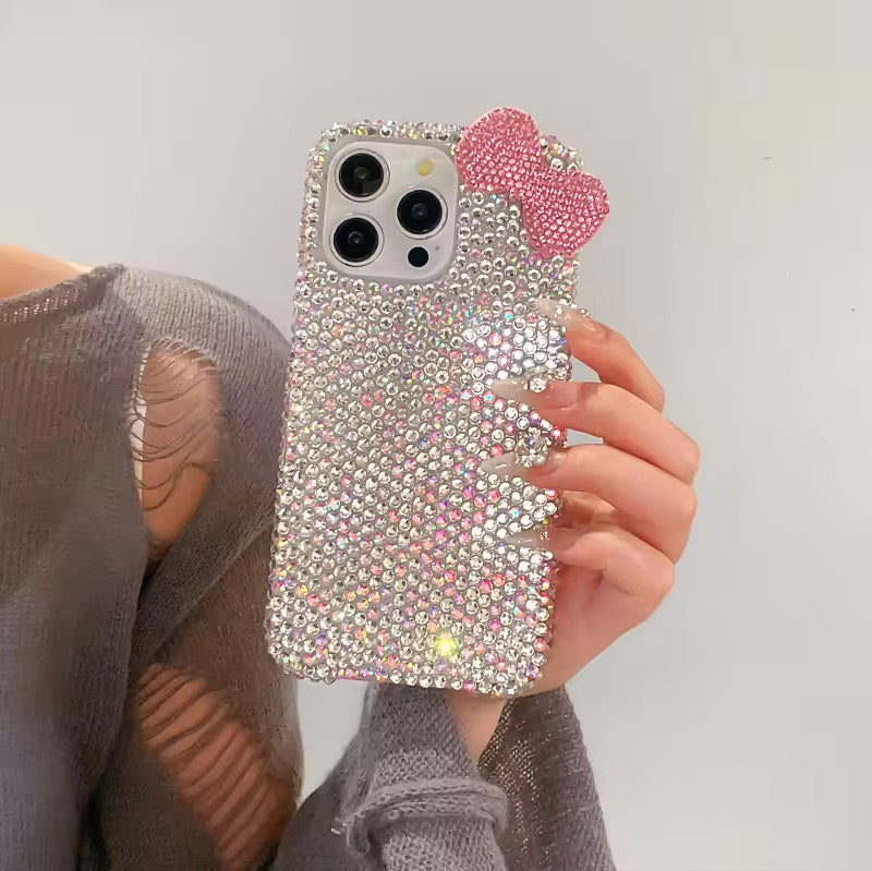 Premium Cute Diamond Rhinestone Glitter Bow iPhone Case