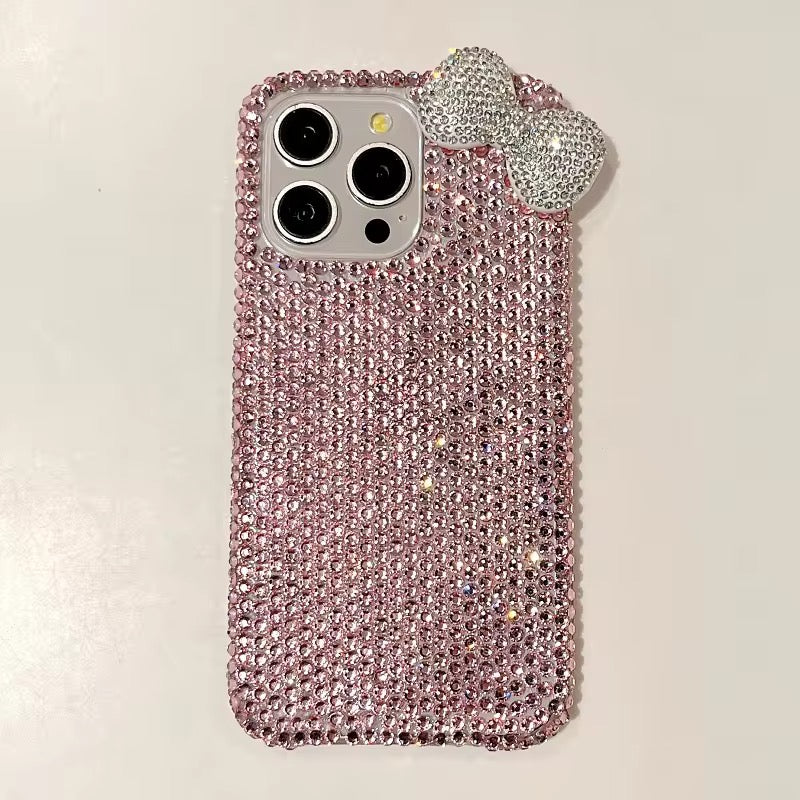 Premium Cute Diamond Rhinestone Glitter Bow iPhone Case