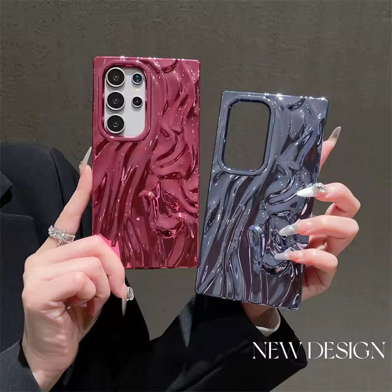 Samsung Luxury Pre-Order Electroplated Plating Soft TPU Textured Protective Case