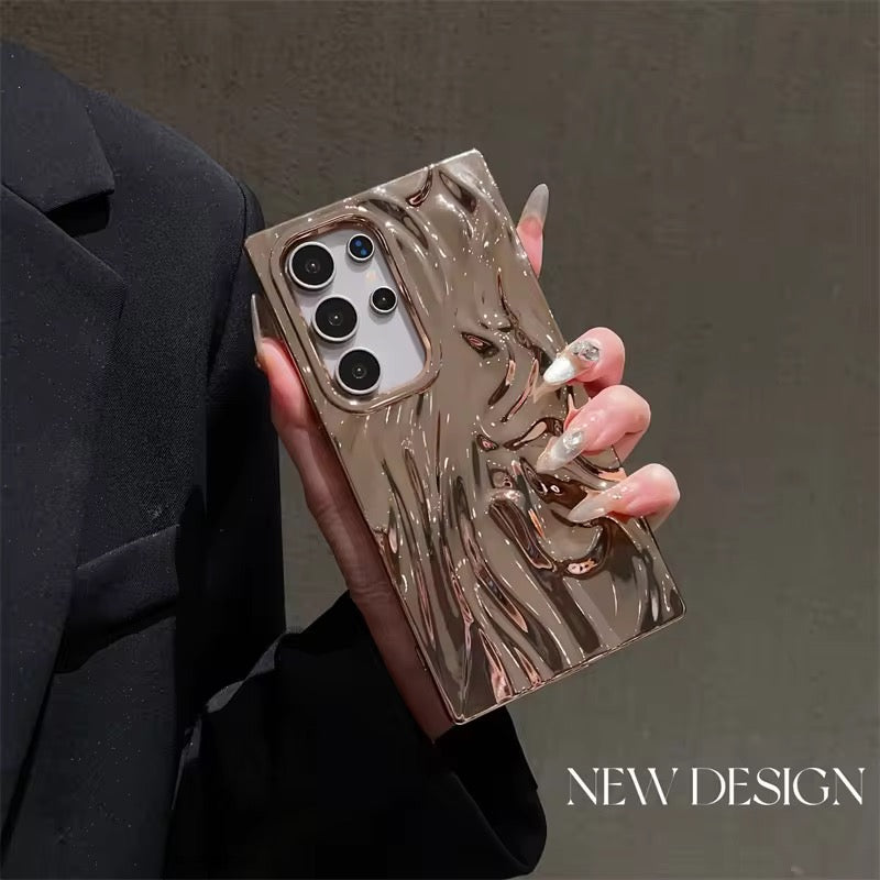 Samsung Luxury Electroplated Plating Soft TPU Textured Protective Case