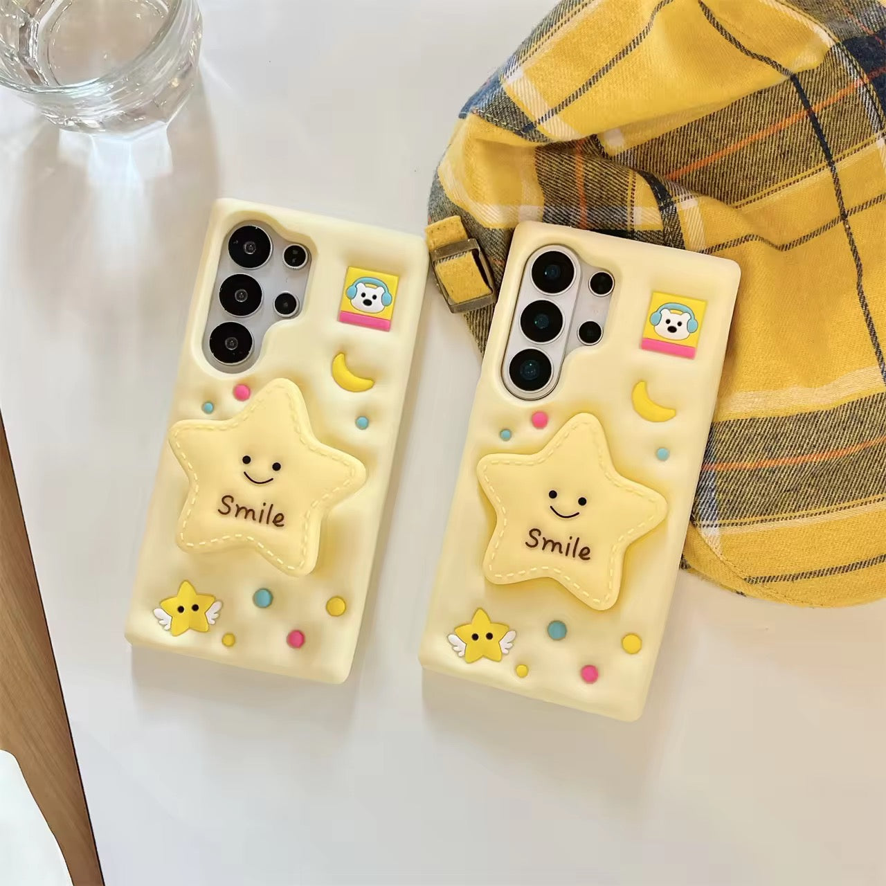 3D iPhone Samsung Kawaii Star Phone Holder Puppy Dog  Pre-Order Rubber Silicone Case