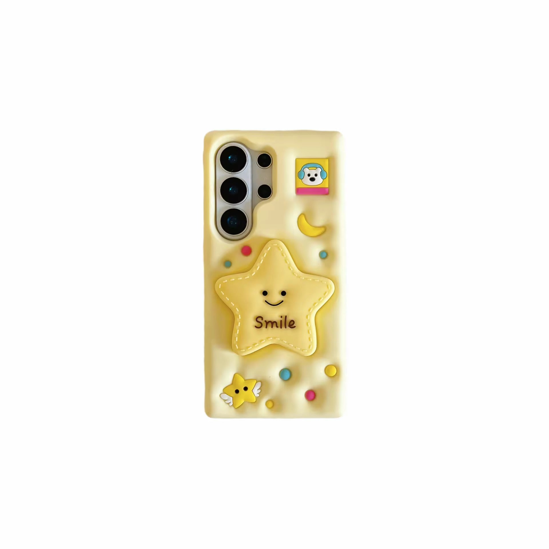 3D iPhone Samsung Kawaii Star Phone Holder Puppy Dog  Pre-Order Rubber Silicone Case