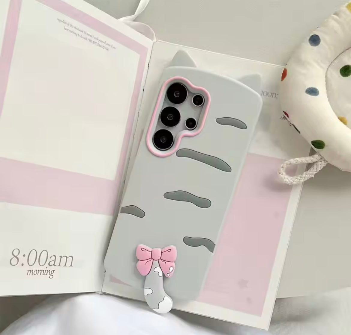3D iPhone Samsung Redmi Kawaii Cat Lovers Pre-Order Rubber Silicone Case