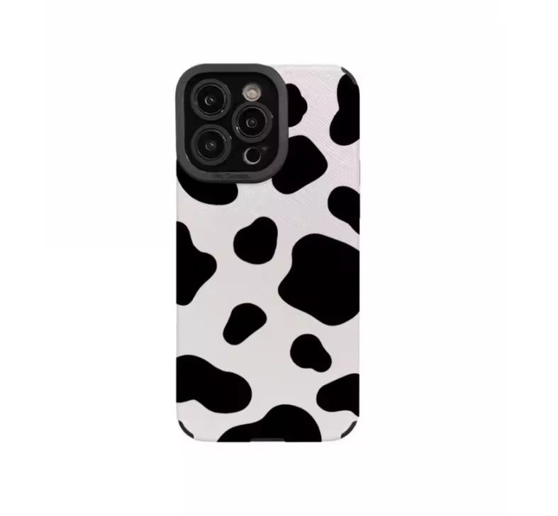 Cow Print Trendy iPhone Textured Silicone Case