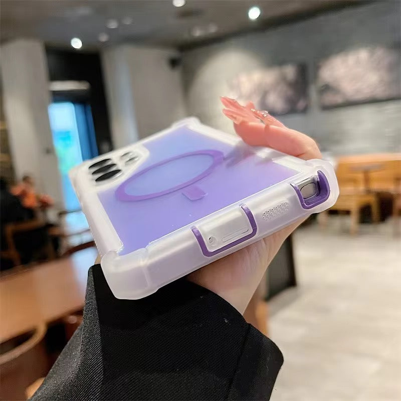 Laser Graident Magnetic Shockproof Pre-Order iPhone Silicone Case