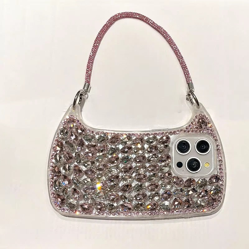 3D Premium Rhinestone Glitter Wallet Bag Style iPhone Pre-Order Case