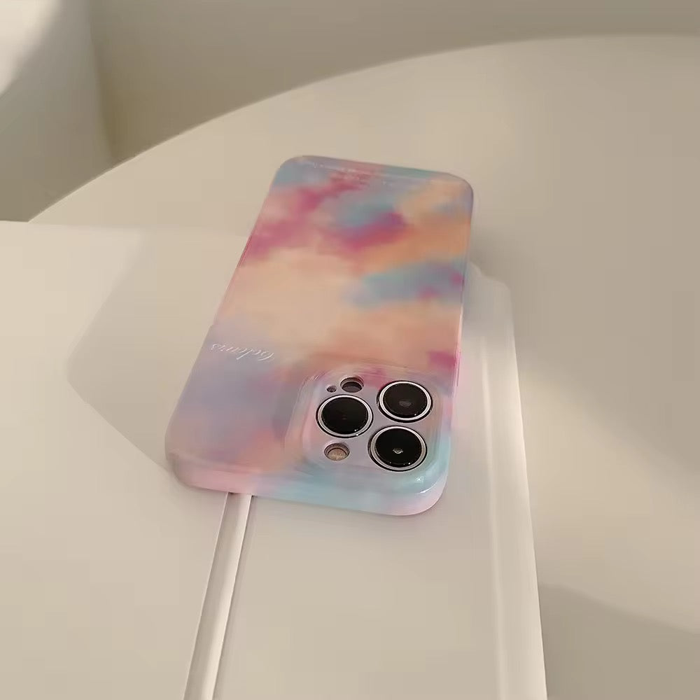 Pink Blue Sky Shaded Protective iPhone Case