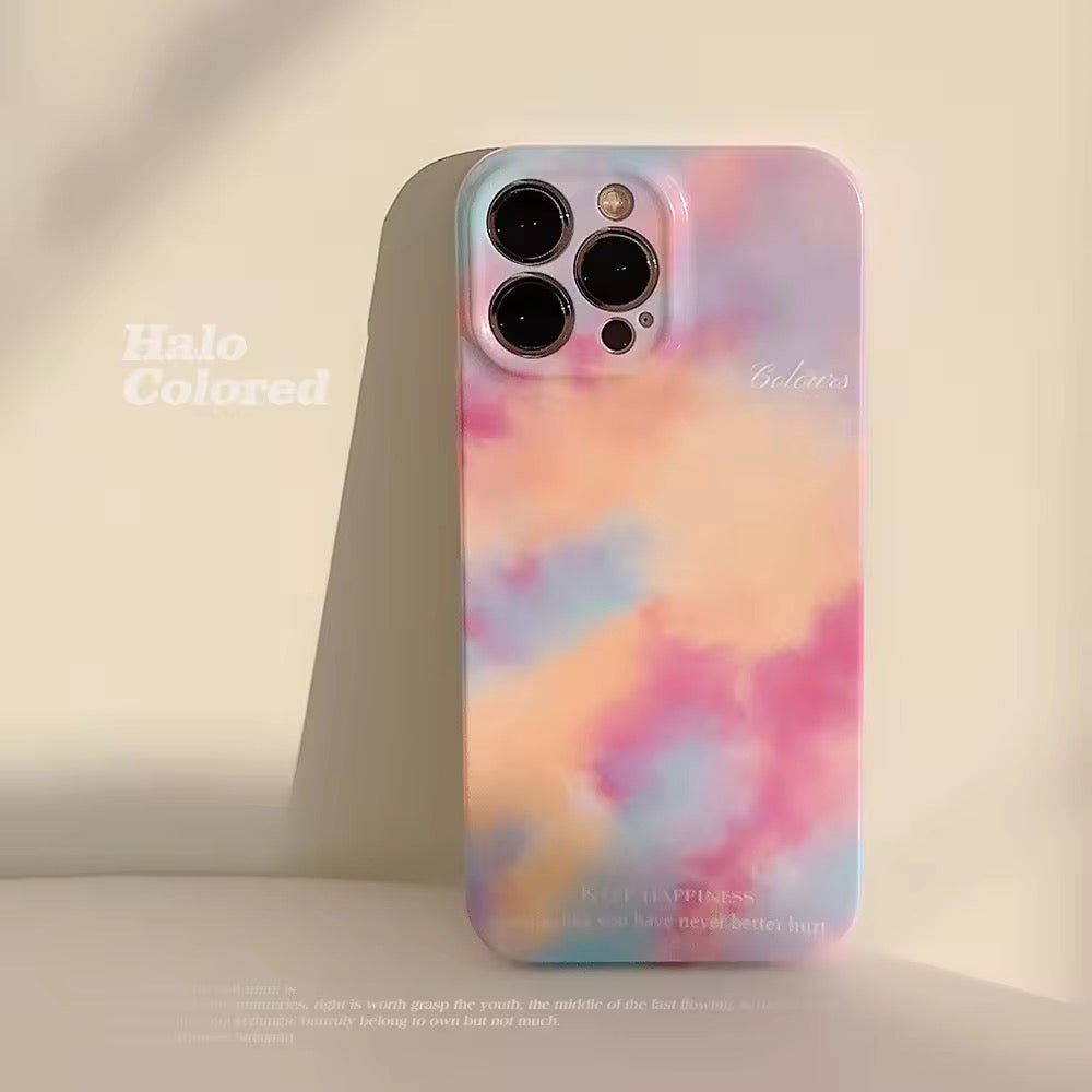 Pink Blue Sky Shaded Protective iPhone Case