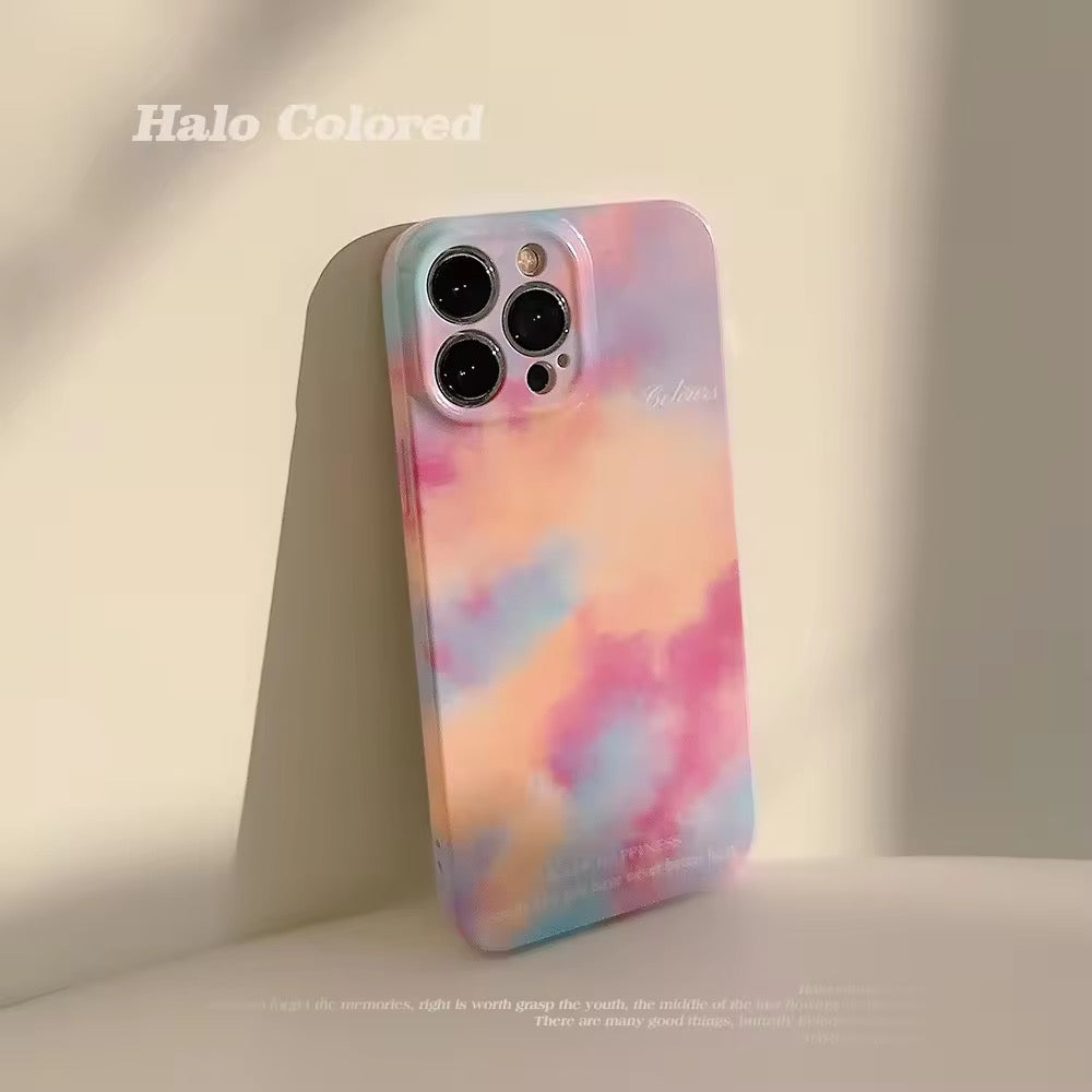 Pink Blue Sky Shaded Protective iPhone Case