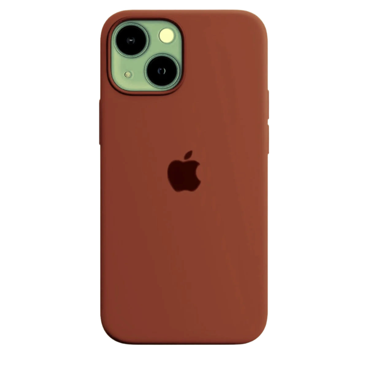 iPhone Liquid Silicone Logo Case (Brown)