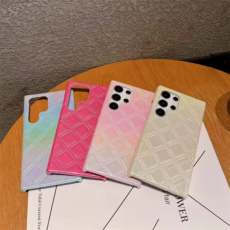 Samsung Laser Anti-Slip Diamond Graident Leather Pre-Order Case
