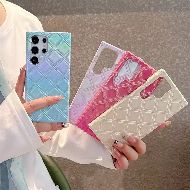 Samsung Laser Anti-Slip Diamond Graident Leather Pre-Order Case