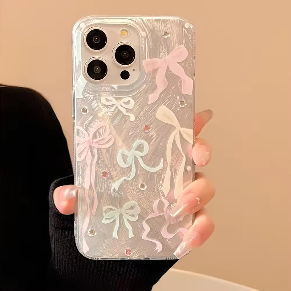 Cute Bow Diamond Studded iPhone Pre-Order Case