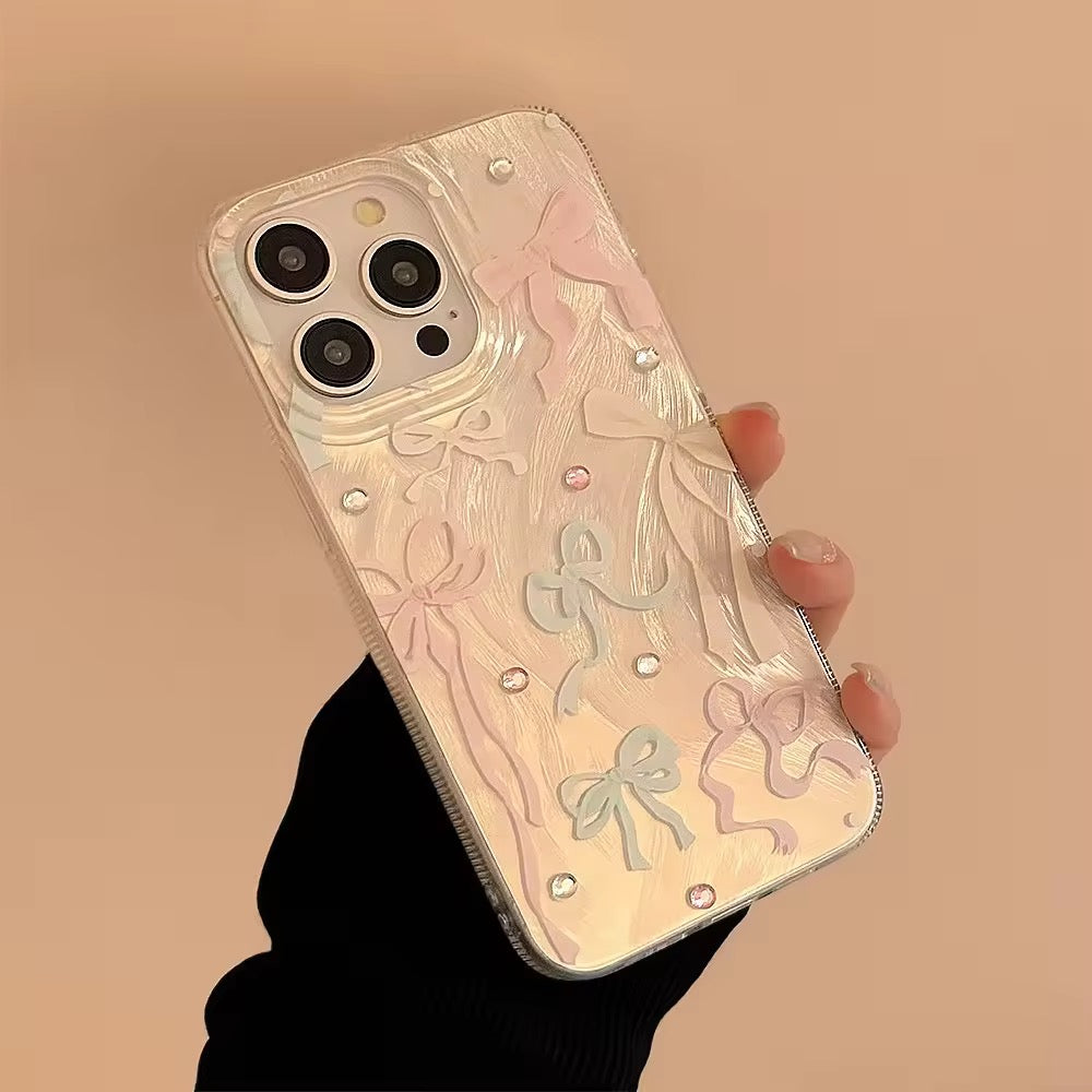 Cute Bow Diamond Studded iPhone Pre-Order Case