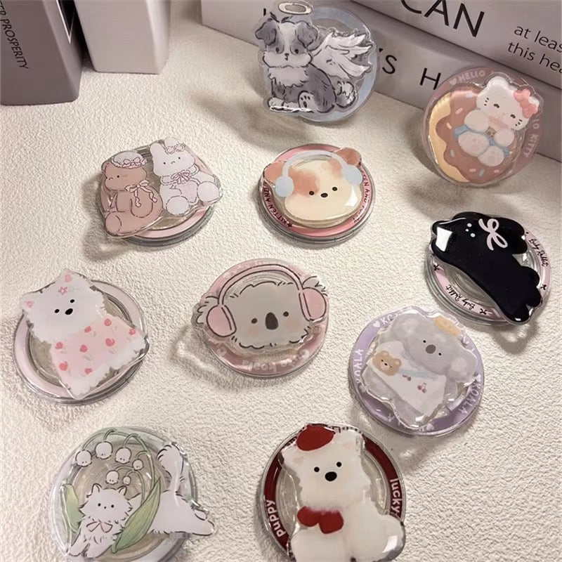 Cute Cartoon Korean Magnetic Magsafe Pre-Order Gripper Phone Holder Bracket