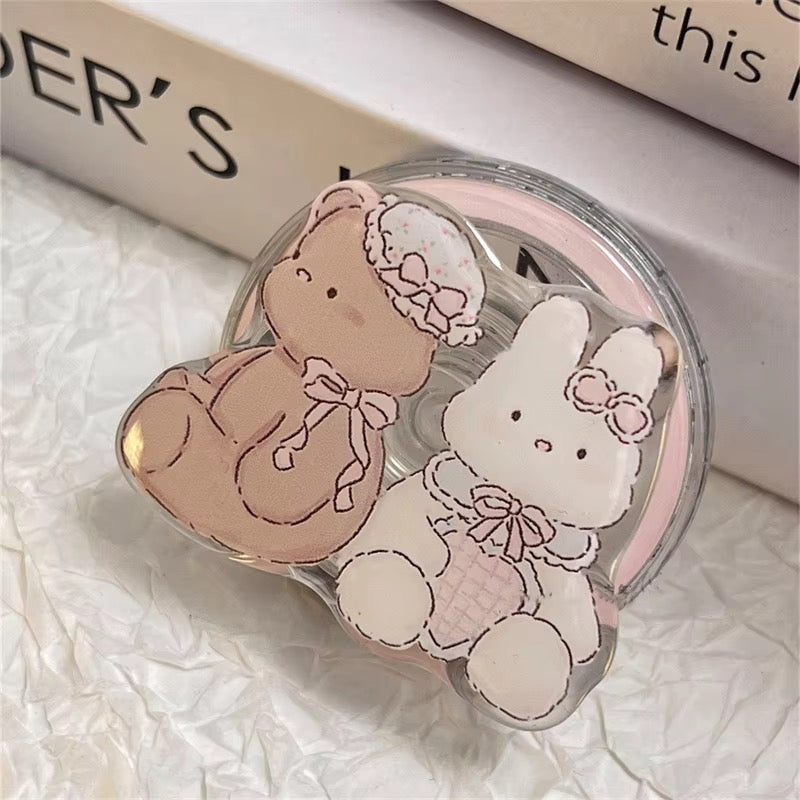 Cute Cartoon Korean Magnetic Magsafe Pre-Order Gripper Phone Holder Bracket