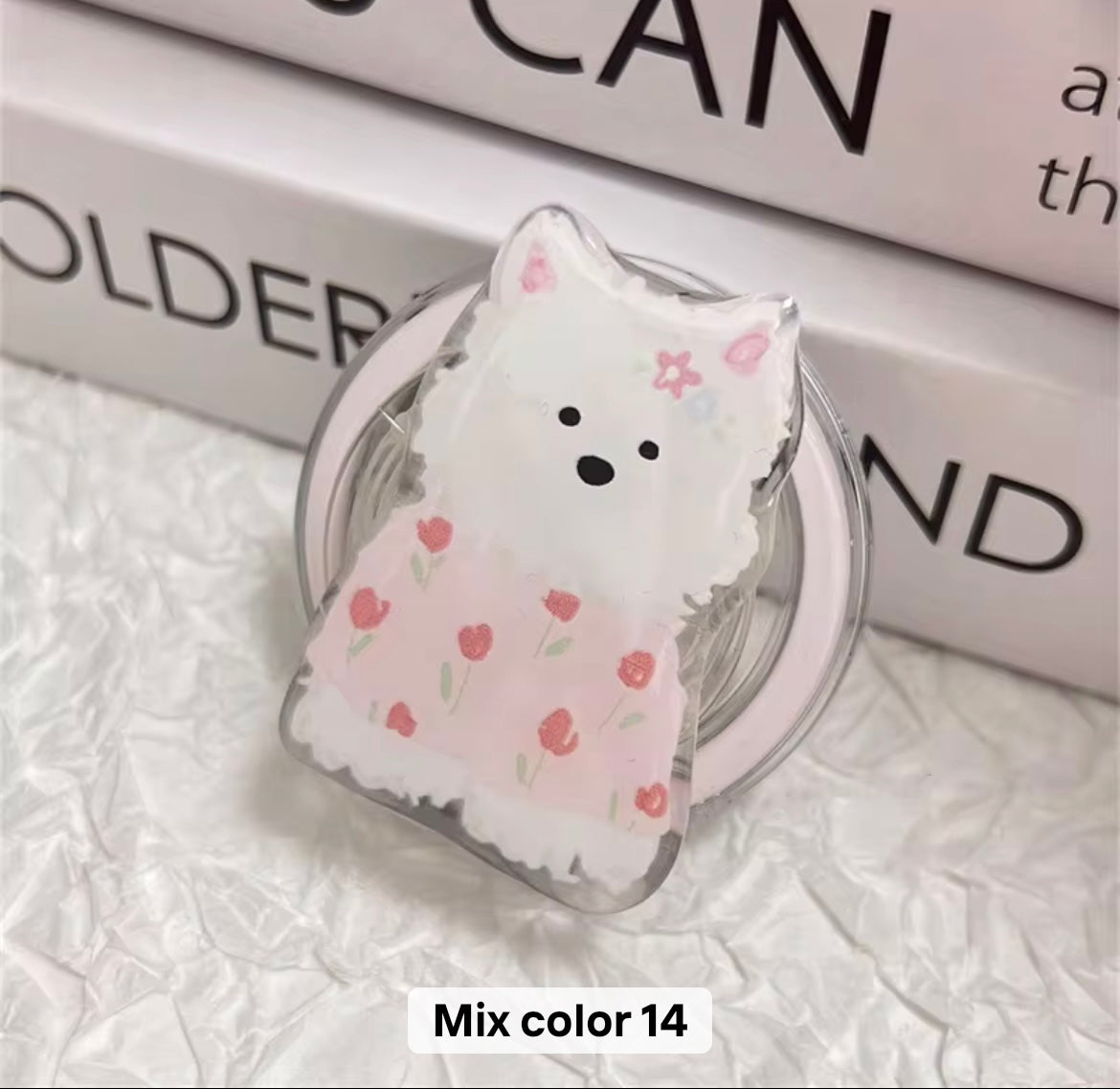 Cute Cartoon Korean Magnetic Magsafe Pre-Order Gripper Phone Holder Bracket