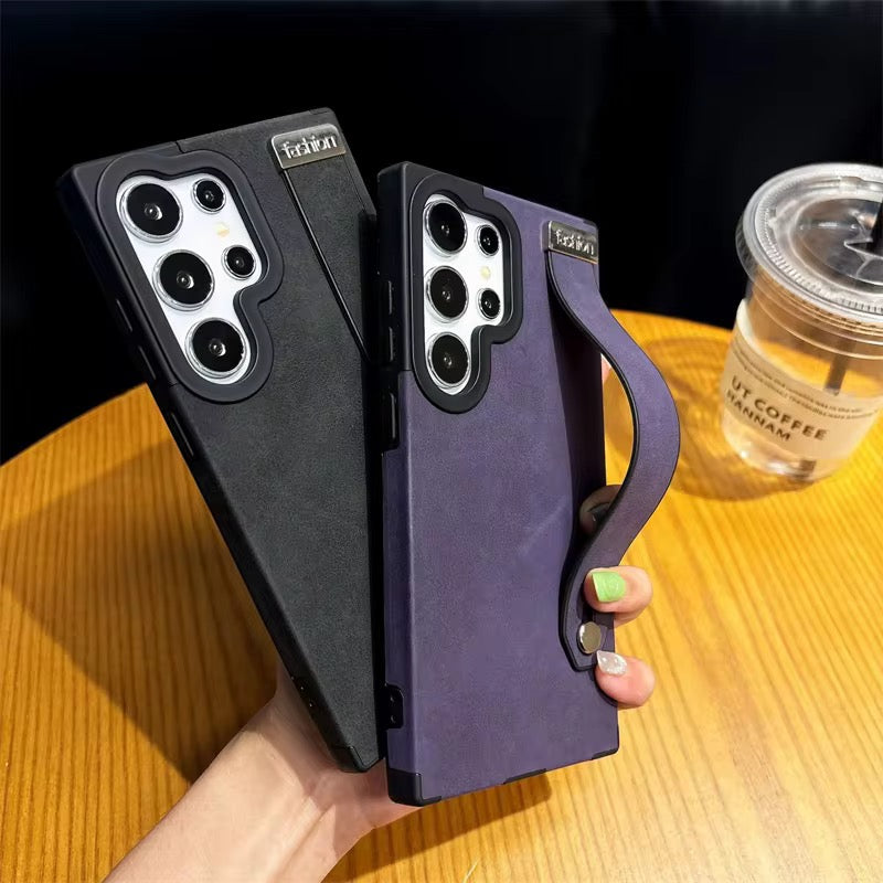 Samsung Matte Leather Strap Bracelet Pre-Order Soft Silicone Case