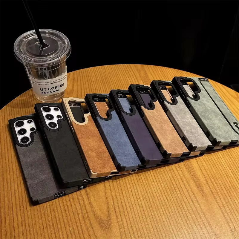 Samsung Matte Leather Strap Bracelet Pre-Order Soft Silicone Case