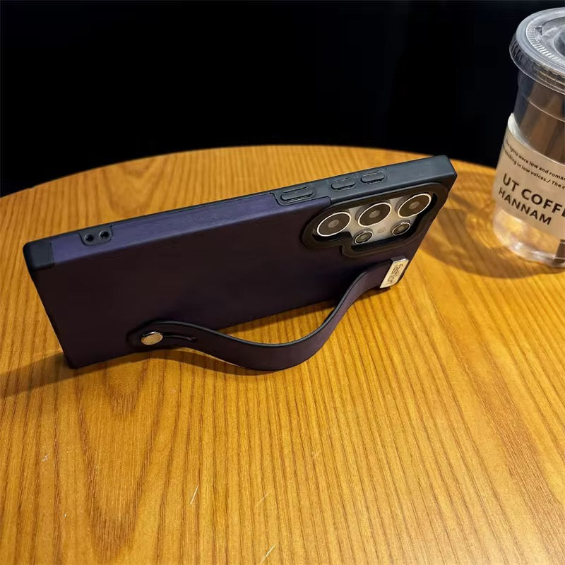 Samsung Matte Leather Strap Bracelet Pre-Order Soft Silicone Case