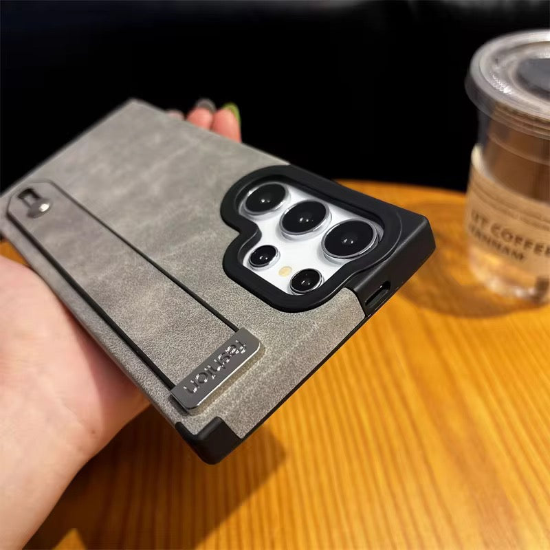 Samsung Matte Leather Strap Bracelet Pre-Order Soft Silicone Case