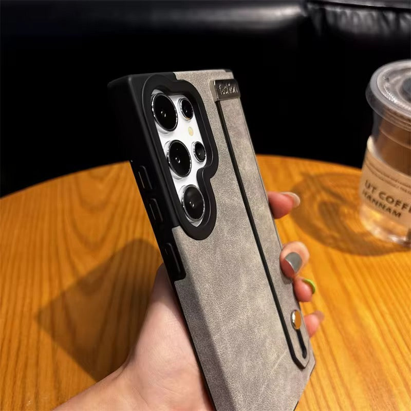 Samsung Matte Leather Strap Bracelet Pre-Order Soft Silicone Case