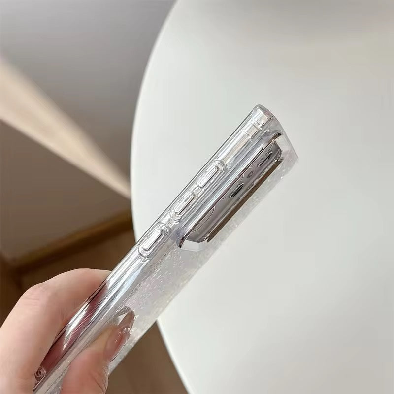 Samsung Glitter Pre-Order Soft Silicone Silver Bumper Case