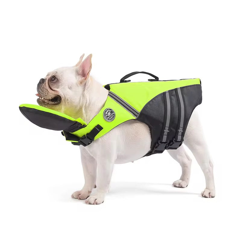 Pet Dog Swimming Life Jacket Chin Rest Reflective Pre-Order Safety Vest with Rescue Handle