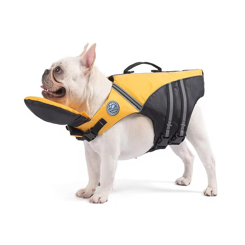 Pet Dog Swimming Life Jacket Chin Rest Reflective Pre-Order Safety Vest with Rescue Handle