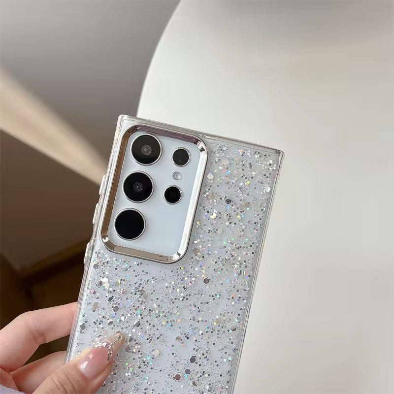 Samsung Glitter Pre-Order Soft Silicone Silver Bumper Case