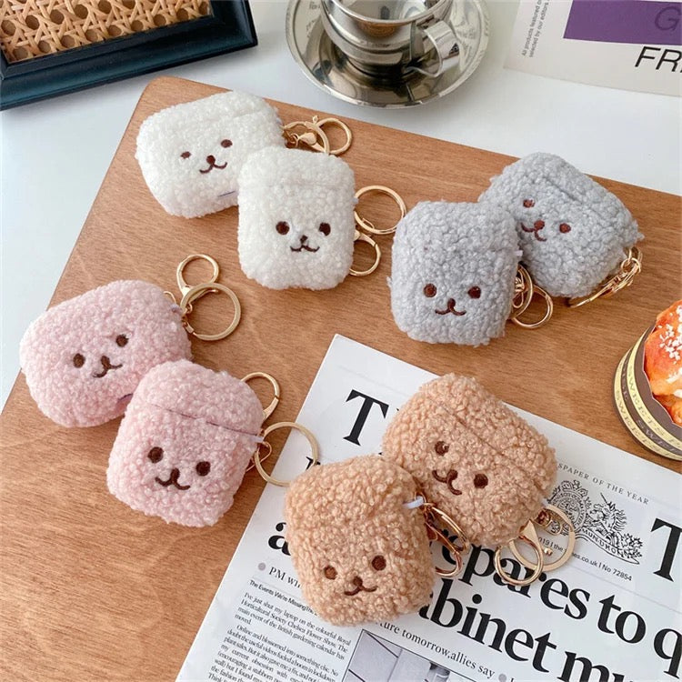 Plush Fur Eyes Airpod Case