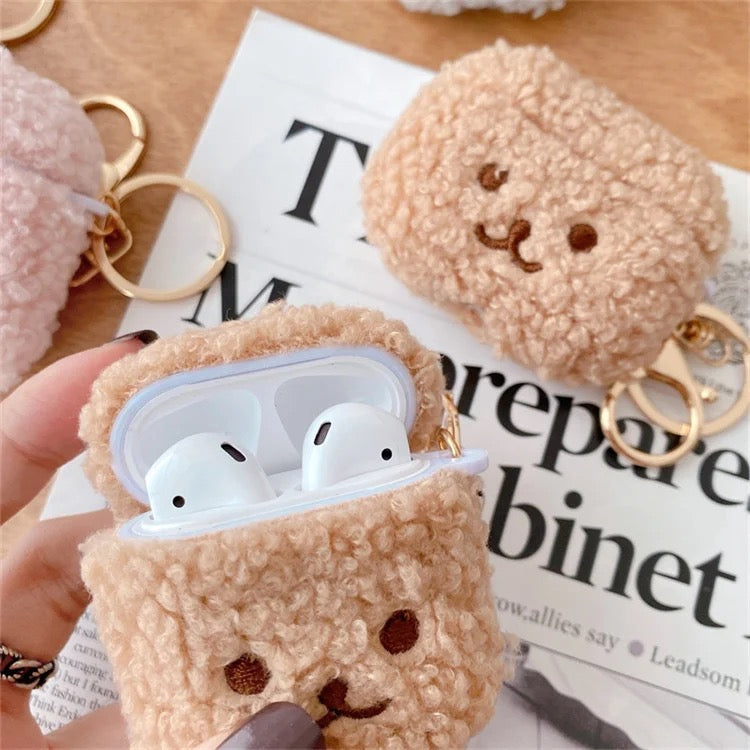 Plush Fur Eyes Airpod Case