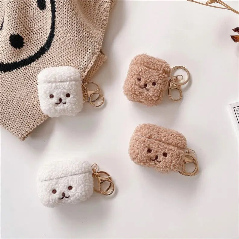 Plush Fur Eyes Airpod Case