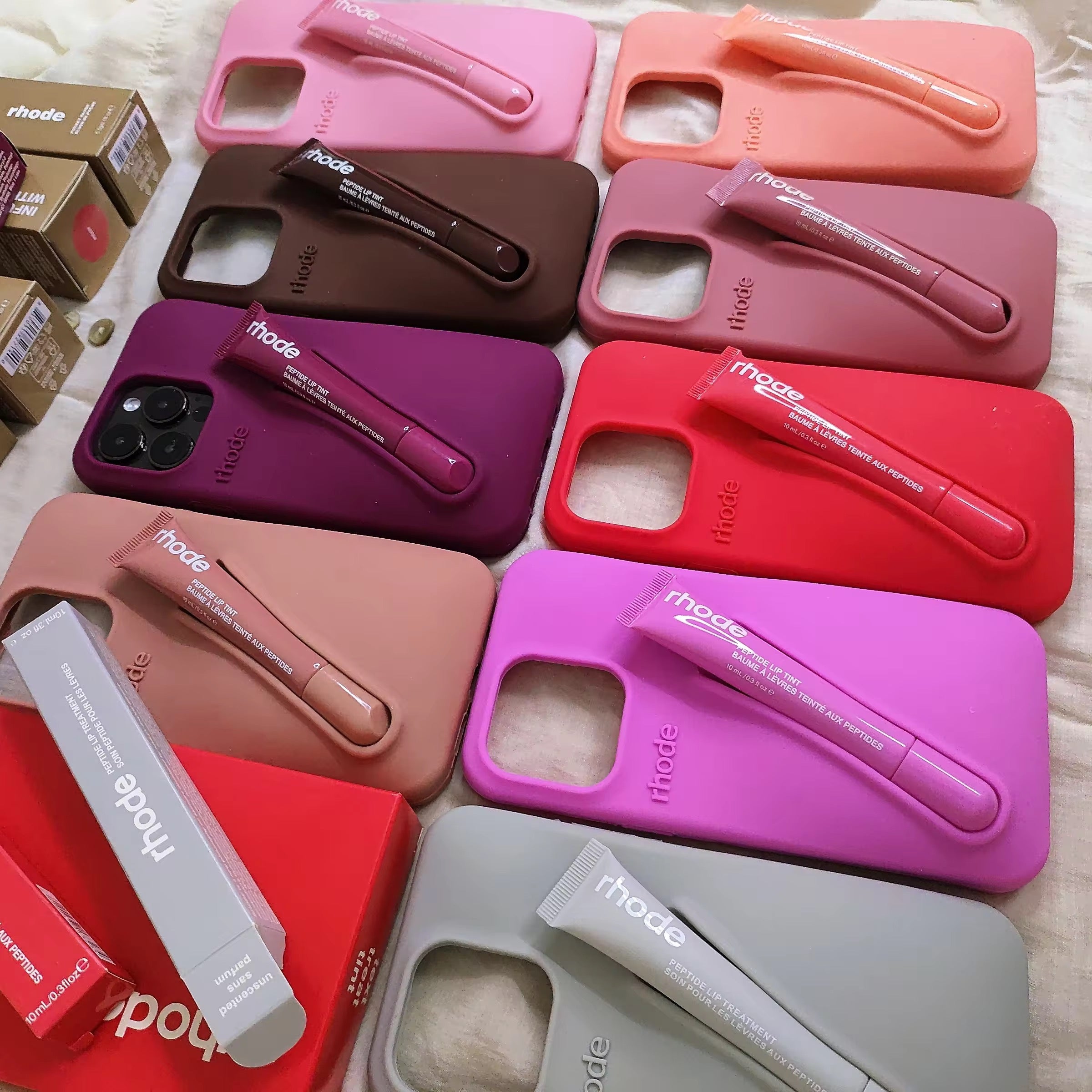 3D Lip Gloss Luxury Rubber Silicone iPhone Case