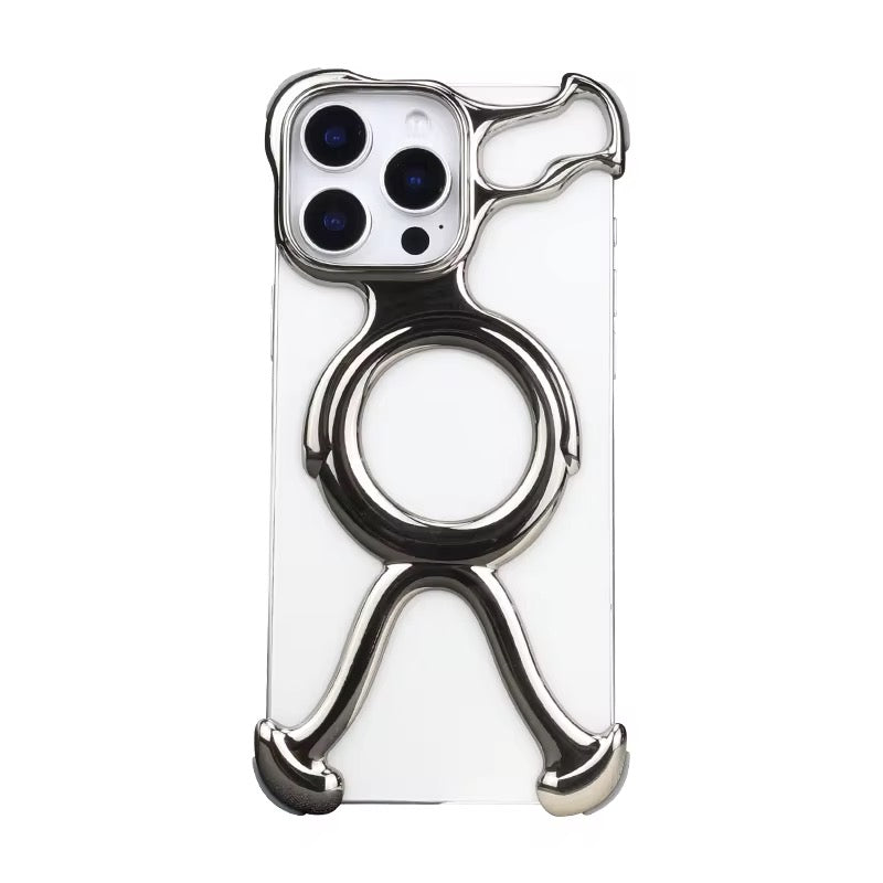 Premium Aluminium Pre-Order Ring Skeleton iPhone Sleek Metal Rimless Bumper Case