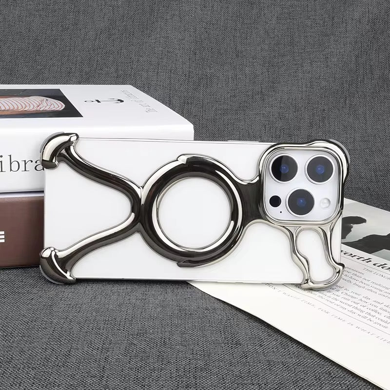 Premium Aluminium Pre-Order Ring Skeleton iPhone Sleek Metal Rimless Bumper Case