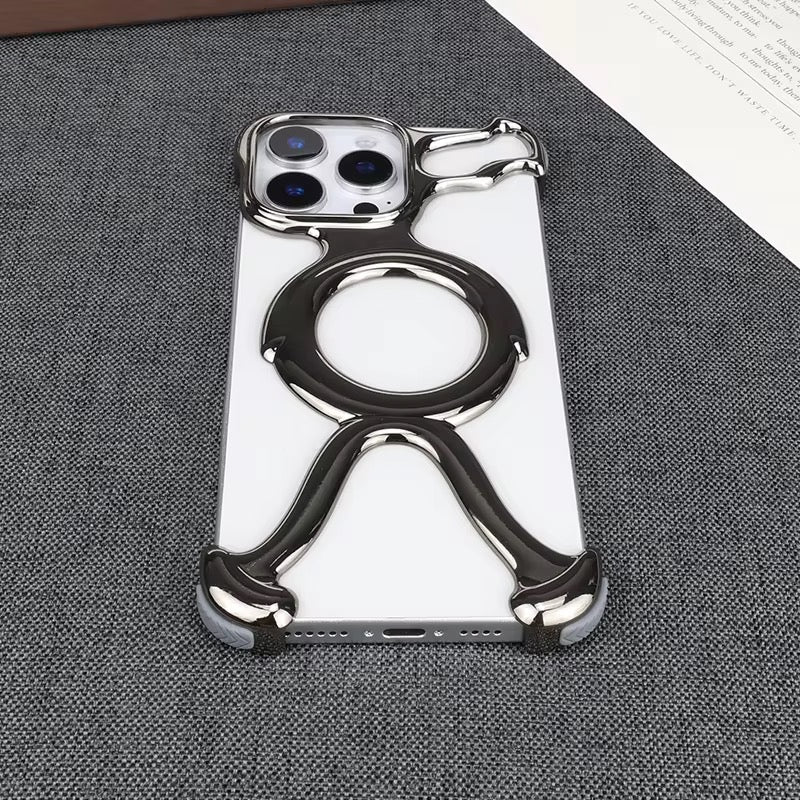 Premium Aluminium Pre-Order Ring Skeleton iPhone Sleek Metal Rimless Bumper Case