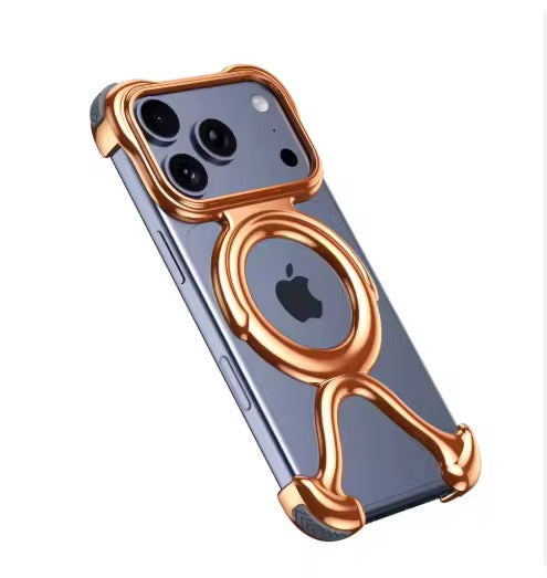 Premium Aluminium Pre-Order Ring Skeleton iPhone Sleek Metal Rimless Bumper Case