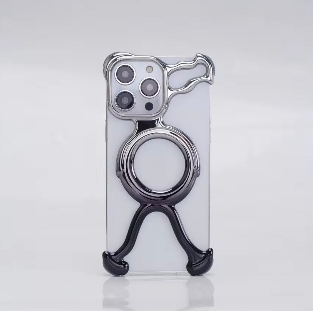 Premium Aluminium Pre-Order Ring Skeleton iPhone Sleek Metal Rimless Bumper Case