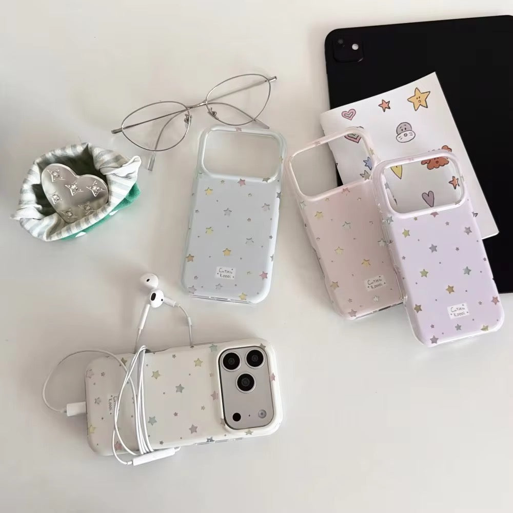 Double Layer Star With Metal Love Pre-Order  Phone Holder iPhone Case
